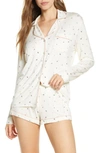 Ugg Nya Short Jersey Pajamas In Ivory Floral