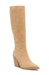 Vince Camuto Gravana Knee High Boot In Tortilla Suede