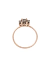 NATALIE MARIE 9KT ROSE GOLD ELARA SMOKEY QUARTZ RING