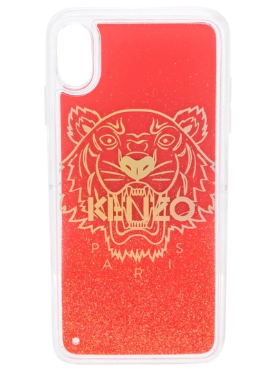 Kenzo Glitter Tiger Iphone X/xs Max Case In Coral
