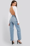 Levi's Ribcage High Waisted Flares In Light Wash Blue In Tango Fade