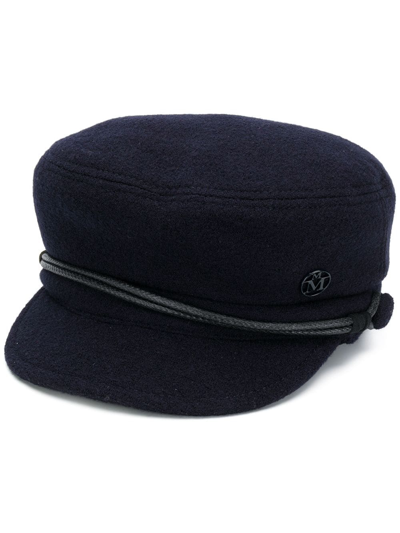 Maison Michel New Abby Sailor Cap In Blue