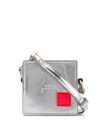 A-COLD-WALL* METALLIC BOX COIN POUCH