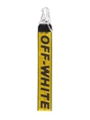 Off-white Industrial Logo Keyring In Yellow