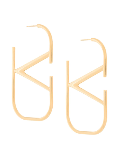 Valentino Garavani Vlogo Signature Earrings In Gold