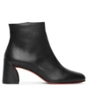 Christian Louboutin Turela Leather Side-zip Red Sole Booties