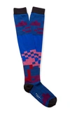 MARNI JACQUARD-KNIT SILK-BLEND SOCKS,744466