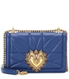 DOLCE & GABBANA DEVOTION SMALL LEATHER SHOULDER BAG,P00441120