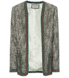 GUCCI TWEED WOOL BLAZER,P00436093