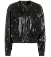 ISABEL MARANT QUENTY LEATHER BOMBER JACKET,P00437596