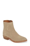 Frye Billy Bootie In Light Grey Suede