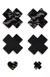 Bristols 6 Nippies By Bristols Six Cross Nipple Covers In Black