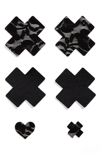 Bristols 6 Nippies By Bristols Six Cross Nipple Covers In Black