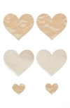 BRISTOLS 6 NIPPIES BY BRISTOLS SIX HEART NIPPLE COVERS,NS-BASICS-HEART