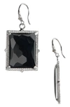 ARMENTA HEMATITE DOUBLET DROP EARRINGS,16696