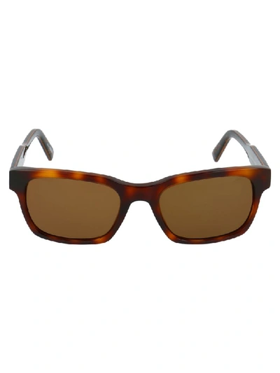Ermenegildo Zegna 56mm Square Sunglasses In Brown