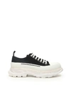 Alexander Mcqueen Alexander Mc Queen Black/white Tread Slick Shoes In Black Whi Black (black)