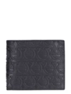 FERRAGAMO ALL-OVER LOGO PRINT FLAP-OVER WALLET,11182547