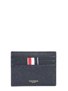 THOM BROWNE GRANULATED LEATHER CARD HOLDER,11180628