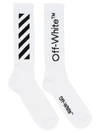 OFF-WHITE OFF-WHITE DIAG SOCKS,11178829