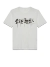 SAINT LAURENT T-SHIRT COL ROND PALMS,11182284