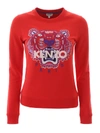 KENZO SWEATSHIRT WITH TIGER EMBROIDERY,11181268