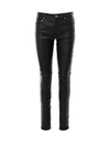 Saint Laurent Stretch-leather Skinny Pants In Black