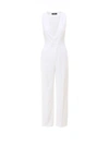 Dsquared2 Sleeveless Tailored Jumpsuit In White