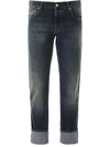 ALEXANDER MCQUEEN JEANS WITH CONTRAST SEAMS,589775 QOY79 4001