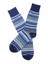 Paul Smith Multicolored Fine Striped Socks In Multicolor