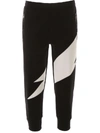 NEIL BARRETT INTARSIA JOGGERS,11180415