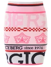 ICEBERG LOGO MINI SKIRT,11180278