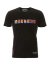 Iceberg X Peter Blake T-shirt With Multicolor Logo Patch In Nero (black)
