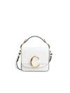 CHLOÉ C LOGO MINI BAG SHINY LEATHER,11182148