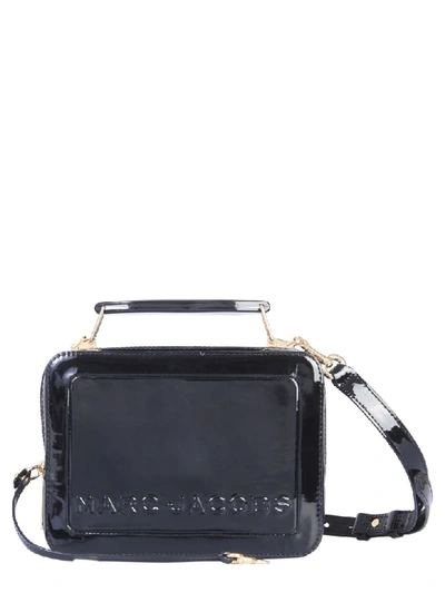 Marc Jacobs The Patent Box Bag In Black