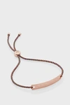 Monica Vinader 18k Rose Gold Vermeil Rainbow Havana Mini Friendship Bracelet In Rose Gold