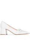 GIANVITO ROSSI 60MM BUCKLED LEATHER PUMPS