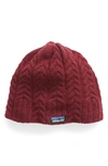 Patagonia Cable Beanie In Lit Light Balsamic