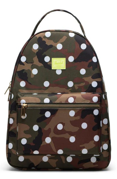 Herschel Supply Co Nova Mid Volume Backpack In Woodland Camo White Dot