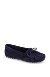 MINNETONKA 'KILTY' SUEDE MOCCASIN,401TW