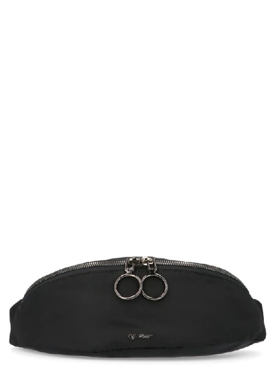 Off-white Carryover Basic Waist Bag In Black Nylon In Nero