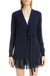 CHLOÉ CASHMERE TIE CARDIGAN,C20SMC60500