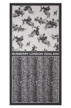 BURBERRY ANGEL LEOPARD SILK SCARF,8025569