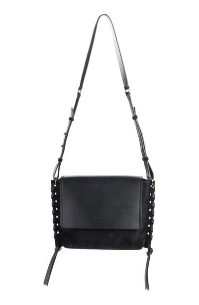 Isabel Marant Asli Leather Shoulder Bag In Black