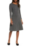 LEOTA CARLY JACQUARD FIT & FLARE DRESS,20095