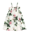 DOLCE & GABBANA Floral cotton-poplin dress,P00448704