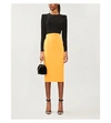 ALEX PERRY Darley colour-blocked crepe midi dress