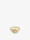 MISSOMA GEMSTONE GOLD-PLATED VERMEIL SILVER RING,31280501