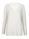 Co Essentials Wool & Cashmere Boyfriend Sweater In White