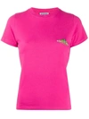 BALENCIAGA BONJOUR LOGO T-SHIRT PINK,578133 THV60